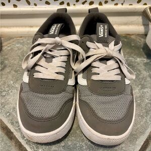 Vans Kids Sneakers Gray and White